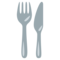 Fork and Knife emoji on Emojione
